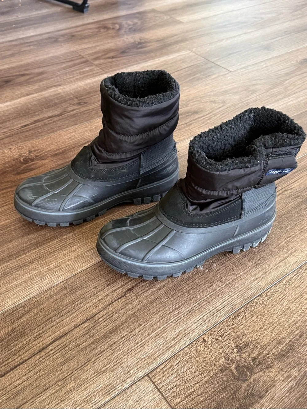 Lands End School Uniform Kids Frost Insulated Waterproof Snow Boots Size 6